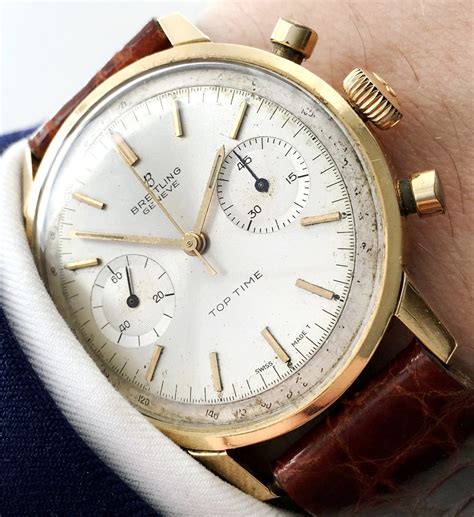 vintage Breitling top time chronograph